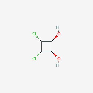 molecular formula C4H6Cl2O2 B161259 (1R,2S,3R,4S)-3,4-Dichlorocyclobutane-1,2-diol CAS No. 135559-05-6
