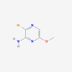 molecular formula C5H6BrN3O B1612590 3-Bromo-6-methoxypyrazin-2-amine CAS No. 548793-14-2
