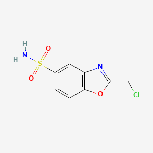 molecular formula C8H7ClN2O3S B1612617 2-(Chloromethyl)-1,3-benzoxazole-5-sulfonamide CAS No. 936074-39-4