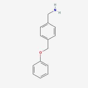 molecular formula C14H15NO B1612619 4-(Phenoxymethyl)benzylamine CAS No. 872283-78-8
