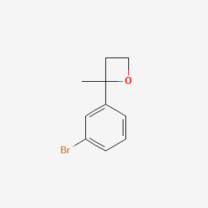 molecular formula C10H11BrO B1612625 2-(3-Bromophenyl)-2-methyloxetane CAS No. 850348-58-2