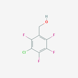 molecular formula C7H3ClF4O B1612627 BENZENEMETHANOL,3-CHLORO-2,4,5,6-TETRAFLUORO- CAS No. 67640-29-3