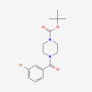 molecular formula C16H21BrN2O3 B1612629 Tert-butyl 4-(3-bromobenzoyl)piperazine-1-carboxylate CAS No. 890153-34-1
