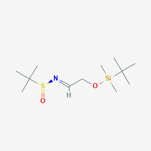 (S,E)-N-(2-((tert-Butyldimethylsilyl)oxy)ethylidene)-2-methylpropane-2-sulfinamide
