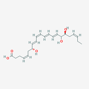 (4Z,7R,8E,10Z,12E,14E,17S,19Z)-7,16,17-Trihydroxydocosa-4,8,10,12,14,19-hexaenoic acid