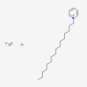 molecular formula C21H40BrNO B1612640 Cetylpyridinium bromide hydrate CAS No. 202869-92-9