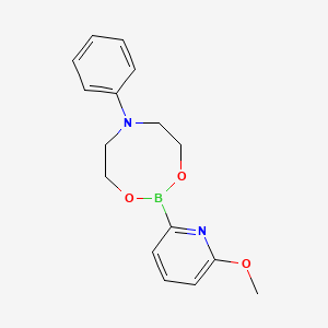 molecular formula C16H19BN2O3 B1612645 2-(6-Methoxypyridin-2-yl)-6-phenyl-1,3,6,2-dioxazaborocane CAS No. 872054-59-6
