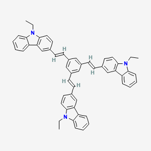 3-[(E)-2-[3,5-bis[(E)-2-(9-ethylcarbazol-3-yl)ethenyl]phenyl]ethenyl]-9-ethylcarbazole