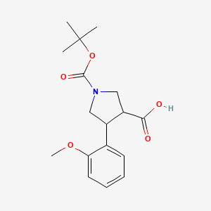 1-(tert-Butoxycarbonyl)-4-(2-methoxyphenyl)pyrrolidine-3-carboxylic acid