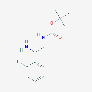 tert-Butyl [2-amino-2-(2-fluorophenyl)ethyl]carbamate