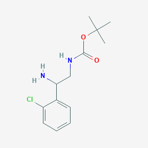 molecular formula C13H19ClN2O2 B1612656 Tert-butyl 2-amino-2-(2-chlorophenyl)ethylcarbamate CAS No. 939760-39-1