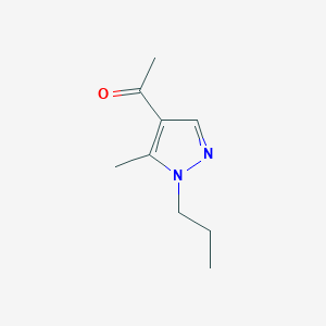 molecular formula C9H14N2O B1612658 1-(5-methyl-1-propyl-1H-pyrazol-4-yl)ethanone CAS No. 956951-04-5