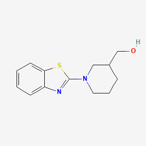 molecular formula C13H16N2OS B1612660 (1-Benzothiazol-2-yl-piperidin-3-yl)-methanol CAS No. 941030-87-1