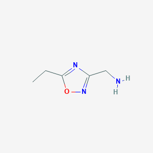 molecular formula C5H9N3O B1612663 (5-Ethyl-1,2,4-oxadiazol-3-yl)methanamine CAS No. 889939-69-9