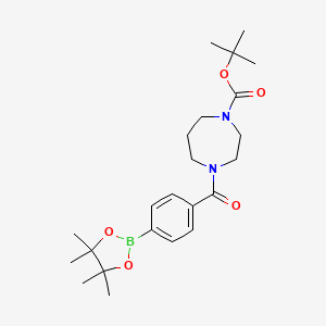 Tert-butyl 4-[4-(4,4,5,5-tetramethyl-1,3,2-dioxaborolan-2-yl)benzoyl]-1,4-diazepane-1-carboxylate