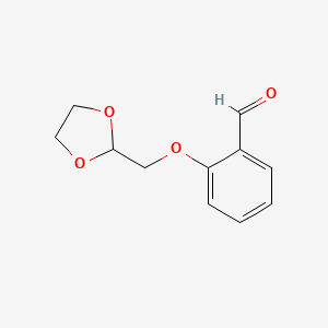 molecular formula C11H12O4 B1612665 2-([1,3]Dioxolan-2-ylmethoxy)-benzaldehyde CAS No. 23145-22-4