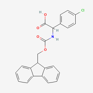 (4-Chloro-phenyl)-[(9H-fluoren-9-ylmethoxycarbonylamino)]-acetic acid