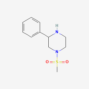 1-Methanesulfonyl-3-phenyl-piperazine