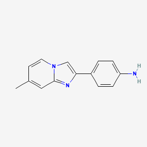 4-(7-Methylimidazo[1,2-a]pyridin-2-yl)aniline