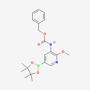 Benzyl 2-methoxy-5-(4,4,5,5-tetramethyl-1,3,2-dioxaborolan-2-yl)pyridin-3-ylcarbamate
