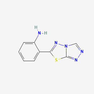 2-([1,2,4]Triazolo[3,4-b][1,3,4]thiadiazol-6-yl)aniline