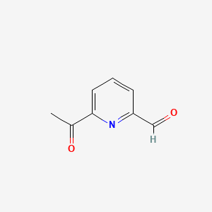 molecular formula C8H7NO2 B1612698 6-Acetylpyridine-2-carbaldehyde CAS No. 20857-21-0