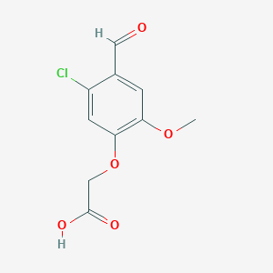 molecular formula C10H9ClO5 B1612699 (5-Chloro-4-formyl-2-methoxyphenoxy)acetic acid CAS No. 827592-22-3