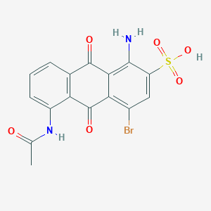5-Acetamido-1-amino-4-bromo-9,10-dioxo-9,10-dihydroanthracene-2-sulfonic acid