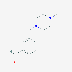 molecular formula C13H18N2O B1612707 3-[(4-甲基哌嗪-1-基)甲基]苯甲醛 CAS No. 859850-88-7
