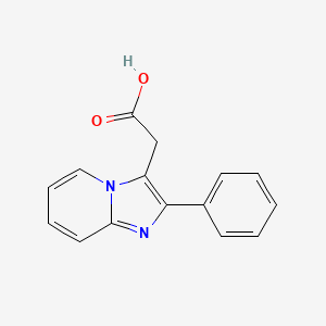 molecular formula C15H12N2O2 B1612711 2-(2-Phenylimidazo[1,2-a]pyridin-3-yl)acetic acid CAS No. 365213-68-9