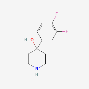 molecular formula C11H13F2NO B1612712 4-(3,4-Difluorophenyl)-4-piperidinol CAS No. 233261-74-0