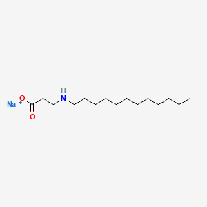 molecular formula C15H31NNaO2+ B1612716 Sodium lauraminopropionate CAS No. 3546-96-1