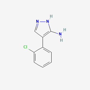 molecular formula C9H8ClN3 B1612722 4-(2-Chlorophenyl)-1H-pyrazol-5-amine CAS No. 95750-98-4