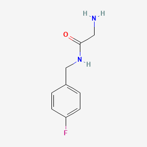 molecular formula C9H11FN2O B1612724 2-Amino-N-(4-fluoro-benzyl)-acetamide CAS No. 87429-26-3