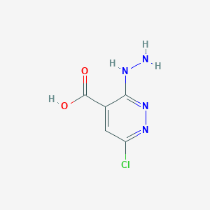 6-Chloro-3-hydrazinylpyridazine-4-carboxylic acid