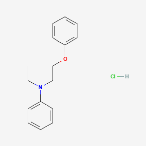 molecular formula C16H20ClNO B1612741 N-Ethyl-N-(2-phenoxyethyl)aniline, hydrochloride CAS No. 79084-84-7