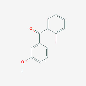 molecular formula C15H14O2 B1612745 3-Methoxy-2'-methylbenzophenone CAS No. 57800-65-4