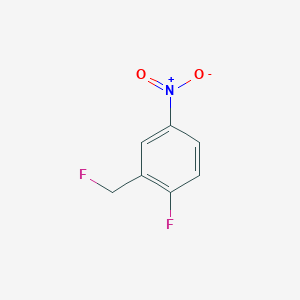 molecular formula C7H5F2NO2 B1612747 1-Fluoro-2-(fluoromethyl)-4-nitrobenzene CAS No. 63878-68-2