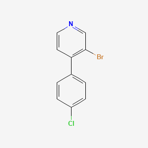molecular formula C11H7BrClN B1612748 3-Bromo-4-(4'-chlorophenyl)pyridine CAS No. 335642-99-4