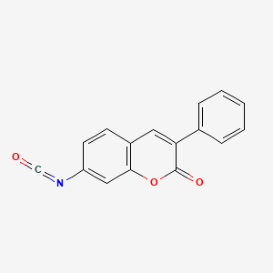 7-Isocyanato-3-phenyl-2H-1-benzopyran-2-one