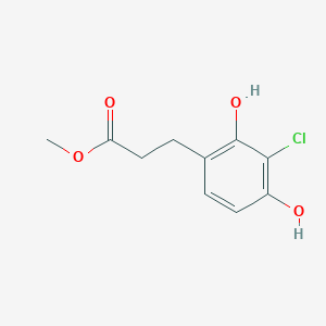molecular formula C10H11ClO4 B1612758 Methyl 3-(3-chloro-2,4-dihydroxyphenyl)propanoate CAS No. 876746-33-7