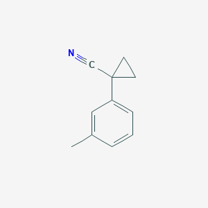 molecular formula C11H11N B1612760 1-(M-Tolyl)cyclopropanecarbonitrile CAS No. 124276-71-7