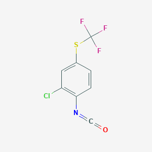 molecular formula C8H3ClF3NOS B1612765 2-Chloro-4-(trifluoromethylthio)phenyl isocyanate CAS No. 55225-89-3