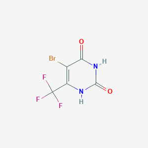 molecular formula C5H2BrF3N2O2 B1612776 5-Bromo-6-(trifluoromethyl)pyrimidine-2,4(1H,3H)-dione CAS No. 26676-21-1