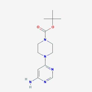 molecular formula C13H21N5O2 B1612786 tert-Butyl 4-(6-aminopyrimidin-4-yl)piperazine-1-carboxylate CAS No. 436851-80-8