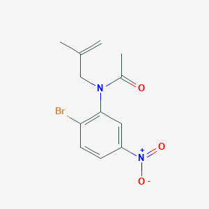 molecular formula C12H13BrN2O3 B1612787 N-(2-BROMO-5-NITROPHENYL)-N-(2-METHYLALLYL)ACETAMIDE CAS No. 453562-67-9