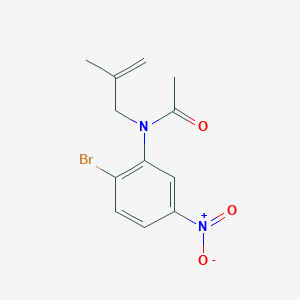 molecular formula C12H13BrN2O3 B1612787 N-(2-bromo-5-nitrophenyl)-N-(2-methylprop-2-en-1-yl)acetamide CAS No. 453562-67-9