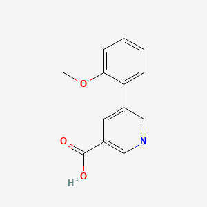 molecular formula C13H11NO3 B1612790 5-(2-Methoxyphenyl)nicotinic acid CAS No. 893732-61-1