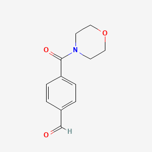 molecular formula C12H13NO3 B1612799 4-(Morpholine-4-carbonyl)benzaldehyde CAS No. 58287-80-2