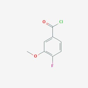 molecular formula C8H6ClFO2 B1612803 4-Fluoro-3-methoxybenzoyl chloride CAS No. 82846-19-3